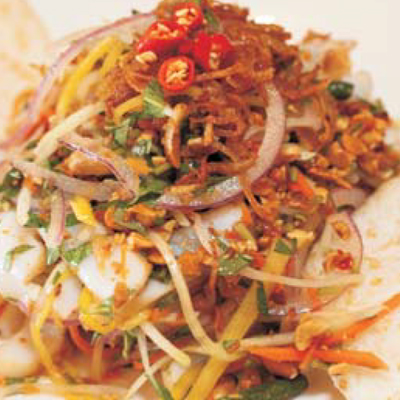 Thai Calamari Salad - Goi Muc Thailand