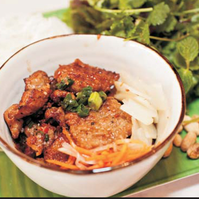 Hanoi Styled Vermicelli w/ Grilled Pork - Bun Cha Ha Noi